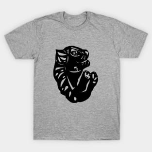 Cat Abstract Silhouette Vector Art T-Shirt